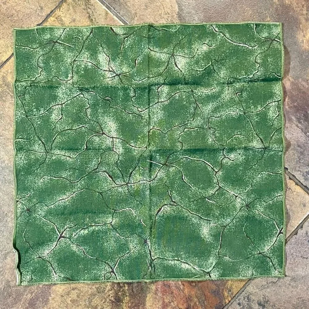 Terrisol Green Marble Crack Cloth Napkins Set of 11